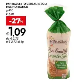 Bennet Pan bauletto cereali e soia MULINO BIANCO offerta