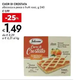 Bennet CUOR DI CROSTATA albicocca e pesca o frutti rossi offerta