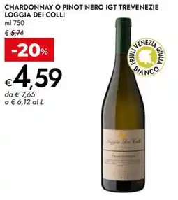 Bennet Chardonnay o pinot nero igt trevenezie LOGGIA DEI COLLI offerta