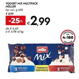 Bennet Yogurt mix multipack MÜLLER offerta