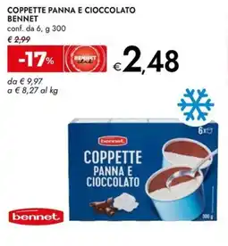 Bennet Coppette panna e cioccolato BENNET offerta