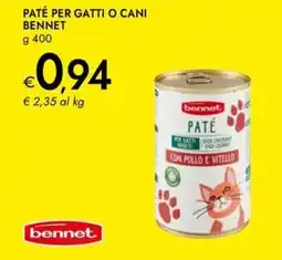 Bennet Paté per gatti o cani BENNET offerta