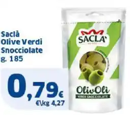 Sigma Sacla Olive Verdi Snocciolate offerta