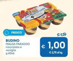 MD Discount BUDINO MALGA PARADISO cioccolato e vaniglia offerta