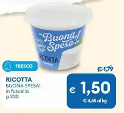 MD Discount RICOTTA BUONA SPESA! in fuscella offerta