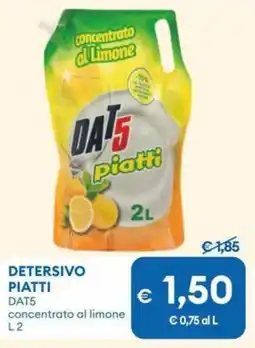 MD Discount DETERSIVO PIATTI DAT5 concentrato al limone offerta