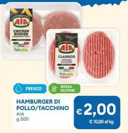 MD Discount Hamburger di pollo/tacchino AIA offerta