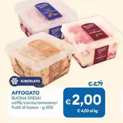 MD Discount AFFOGATO BUONA SPESA! caffè/cacao/amarena/ frutti di bosco offerta