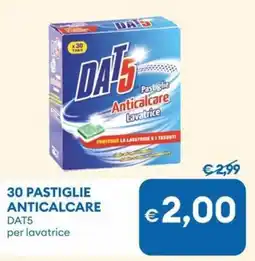 MD Discount 30 pastiglie anticalcare DAT5 per lavatrice offerta