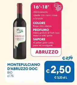 MD Discount Montepulciano d'abruzzo doc BIO offerta