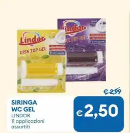 MD Discount SIRINGA WC GEL LINDOR 11 applicazioni assortiti offerta
