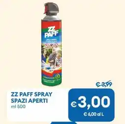 MD Discount Zz paff spray spazi aperti offerta
