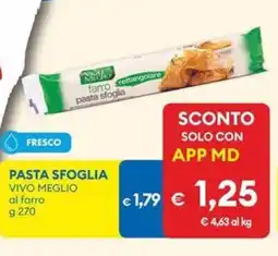 MD Discount Pasta sfoglia VIVO MEGLIO offerta