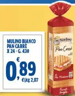 Sigma Mulino bianco pan carre offerta