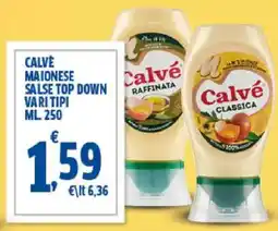 Sigma Calve maionese salse top down vari tipi offerta