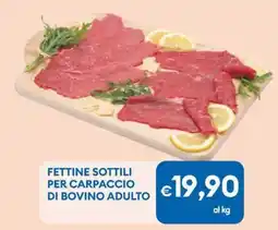 MD Discount Fettine sottili per carpaccio di bovino adulto offerta