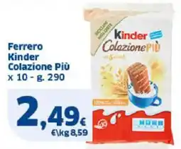 Sigma Ferrero Kinder Colazione Più offerta