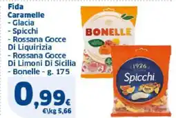 Sigma Fida Caramelle Glacia Spicchi Rossana Gocce Di Liquirizia Rossana Gocce Di Limoni Di Sicilia Bonelle offerta