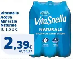 Sigma Vitasnella Acqua Minerale Naturale offerta