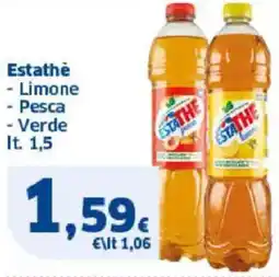 Sigma Estathè Limone Pesca Verde offerta
