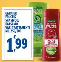 Sigma GARNIER FRUCTIS Shampoo/ balsamo vari trattamenti offerta