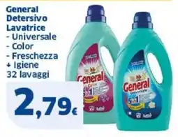 Sigma General detersivo lavatrice universale color freschezza + igiene 32 lavaggi offerta