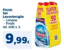 Sigma Finish gel lavastoviglie limone fresh offerta