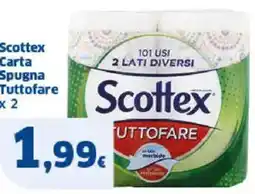 Sigma Scottex Carta Spugna Tuttofare x 2 offerta