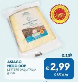 MD Discount Asiago nero dop LETTERE DALL'ITALIA offerta