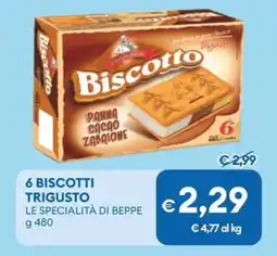MD Discount 6 biscotti trigusto LE SPECIALITÀ DI BEPPE offerta