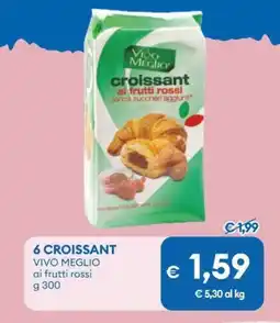 MD Discount 6 CROISSANT VIVO MEGLIO ai frutti rossi offerta
