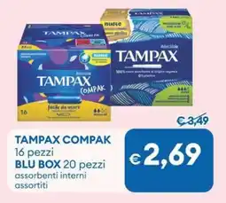 MD Discount Tampax compak blu box offerta