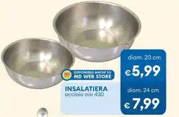 MD Discount INSALATIERA acciaio aisi 430 offerta