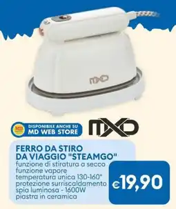 MD Discount MXD ferro da stiro da viaggio "steamgo" offerta