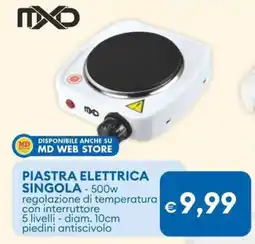 MD Discount MXD Piastra elettrica singola offerta