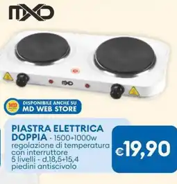 MD Discount Piastra elettrica doppia offerta
