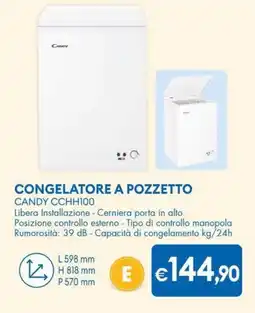MD Discount CONGELATORE A POZZETTO CANDY CCHH100 offerta