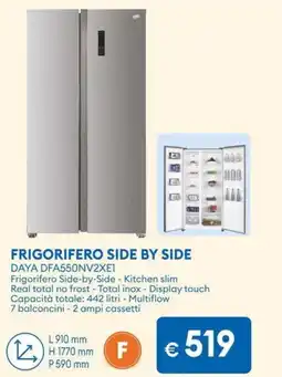 MD Discount FRIGORIFERO SIDE BY SIDE DAYA DFA550NV2XE1 offerta