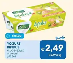 MD Discount Yogurt bifidus VIVO MEGLIO ai cereali offerta