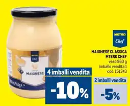 Metro Maionese classica MTERO CHEF offerta