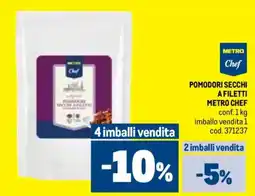 Metro Pomodori secchi a filetti METRO CHEF offerta