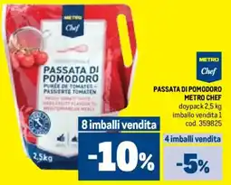 Metro Passata di pomodoro METRO CHEF offerta