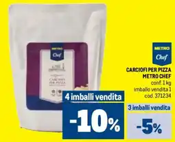 Metro Carciofi per pizza METRO CHEF offerta