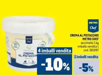 Metro Crema al pistacchio METRO CHEF offerta