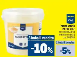 Metro Pangrattato METRO CHEF offerta