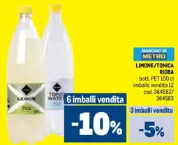 Metro Limone/tonica RIOBA offerta