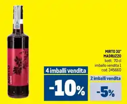 Metro Mirto 30° MADRUZZO offerta