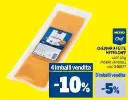 Metro Cheddar a fette METRO CHEF offerta