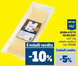 Metro Gouda a fette METRO CHEF offerta