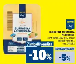 Metro Burratina affumicata METRO CHEF offerta